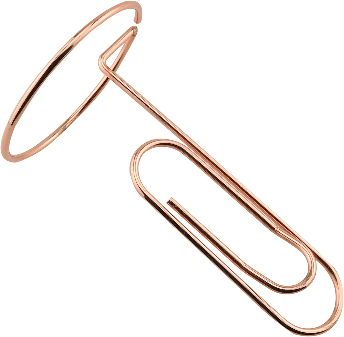 1PC Office Study Note Holder Desk Paper Clip Memo Holder Paper Clip Memo Organizer (Rose Gold)