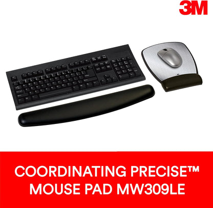 ™ Compact Gel Wrist Rest for Keyboards, Soothing Gel Comfort, Product Protection, 18" Wide, Black