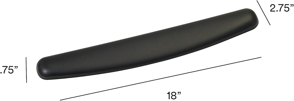 ™ Compact Gel Wrist Rest for Keyboards, Soothing Gel Comfort, Product Protection, 18" Wide, Black