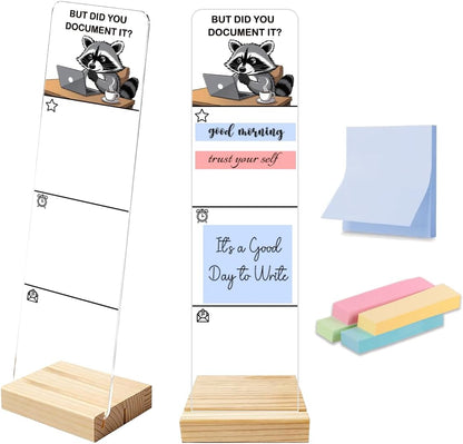 Note to Self Motivational Decor Sticky Note Holder, Mental Health Monitor Memo Board Decorations for School Counseling Office Therapy Desktop Art Decoration School Counselor, Therapist Office Gifts