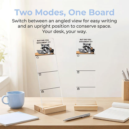 Note to Self Motivational Decor Sticky Note Holder, Mental Health Monitor Memo Board Decorations for School Counseling Office Therapy Desktop Art Decoration School Counselor, Therapist Office Gifts