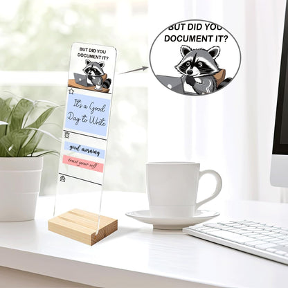 Note to Self Motivational Decor Sticky Note Holder, Mental Health Monitor Memo Board Decorations for School Counseling Office Therapy Desktop Art Decoration School Counselor, Therapist Office Gifts