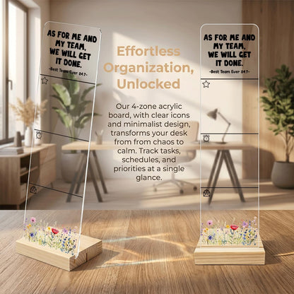 Note to Self Motivational Decor Sticky Note Holder, Mental Health Monitor Memo Board Decorations for School Counseling Office Therapy Desktop Art Decoration School Counselor, Therapist Office Gifts