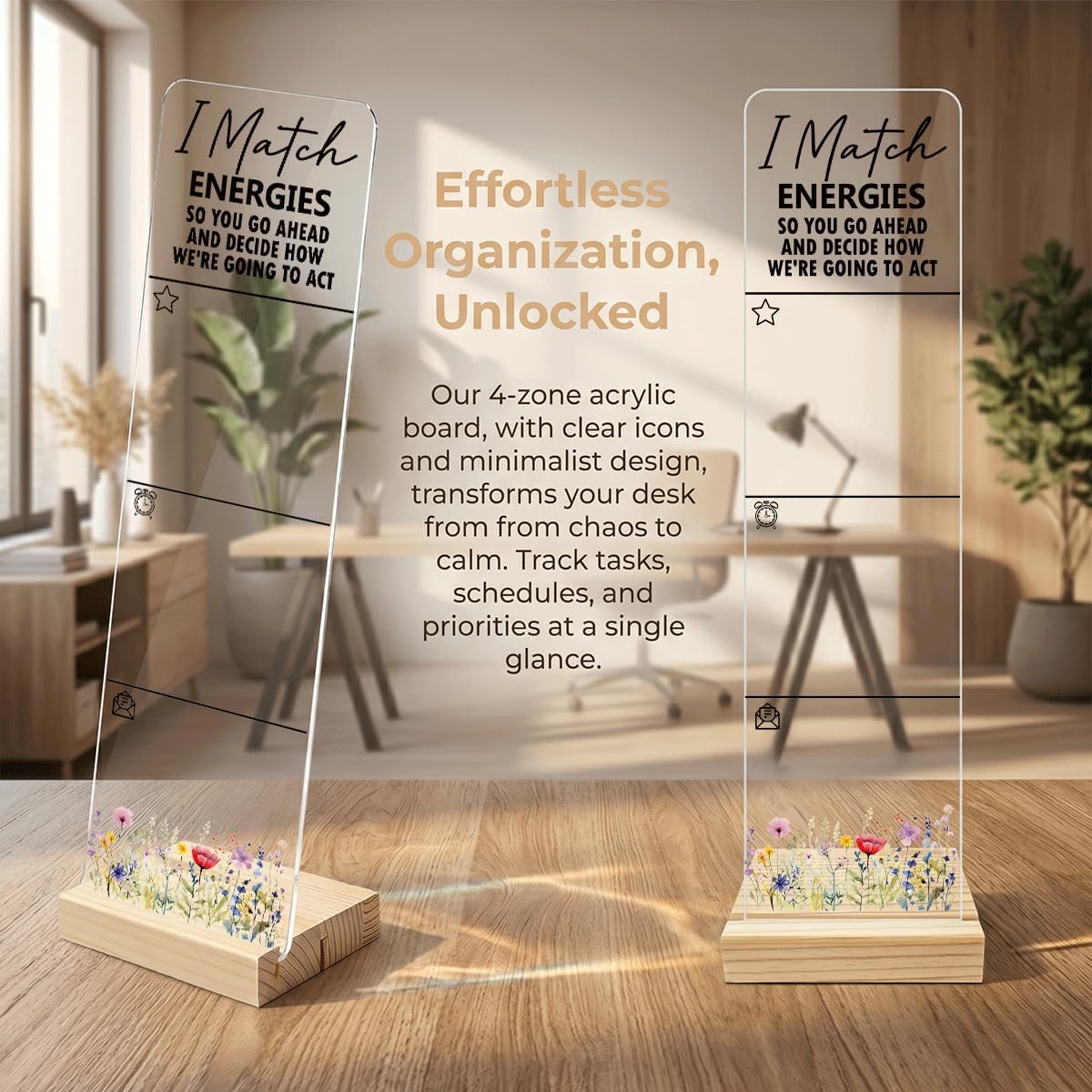 Note to Self Motivational Decor Sticky Note Holder, Mental Health Monitor Memo Board Decorations for School Counseling Office Therapy Desktop Art Decoration School Counselor, Therapist Office Gifts