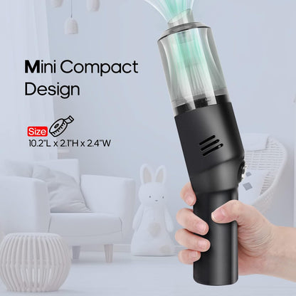 V06 Cordless Handheld Vacuum, 400g Mini Vacuum Portable for Car & Home