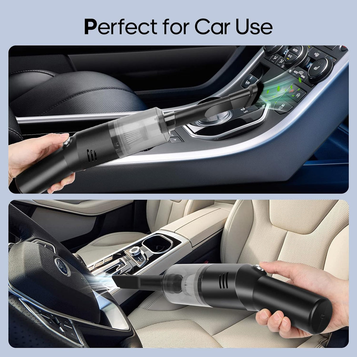 V06 Cordless Handheld Vacuum, 400g Mini Vacuum Portable for Car & Home