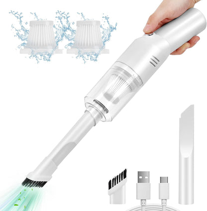 V06 Cordless Handheld Vacuum, 400g Mini Vacuum Portable for Car & Home