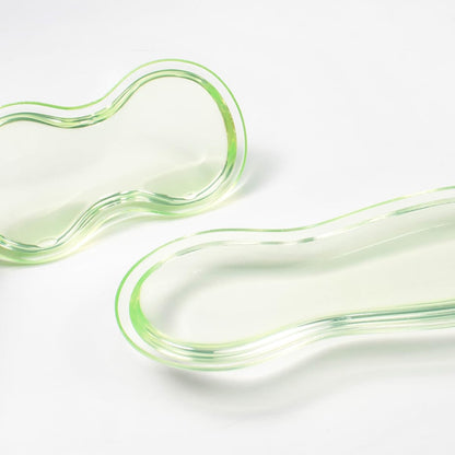 17.12inch Longer Green Gel Wrist Rest Set for Full-Sized Computer Keyboard