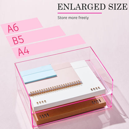 Harloon 4 Tier Paper Organizer Letter Tray Acrylic Desk File Organizer