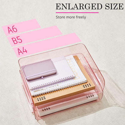 Harloon 4 Tier Paper Organizer Letter Tray Acrylic Desk File Organizer