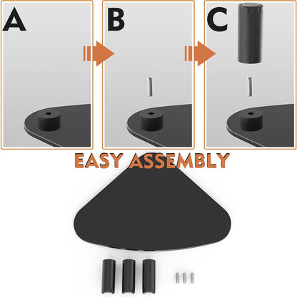 2 Pack Computer Monitor Riser | Triangle Desktop Universal Corner Stand for Computer Monitor & Laptop HD01T-203