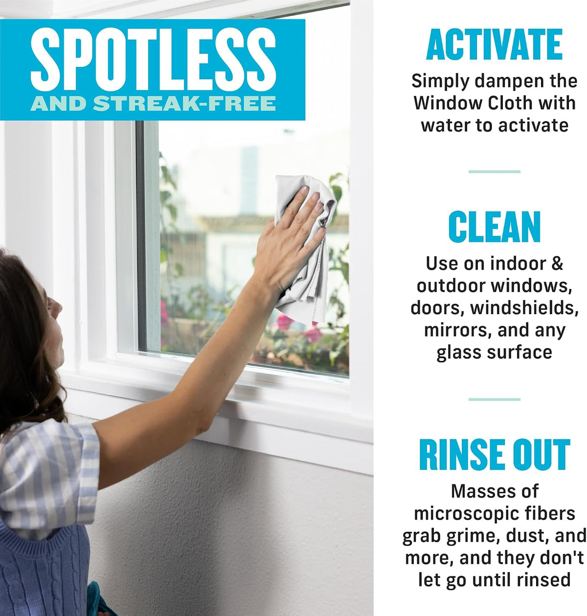 Window and Glass Cleaner Kit, Just Add Water - 1 Kit