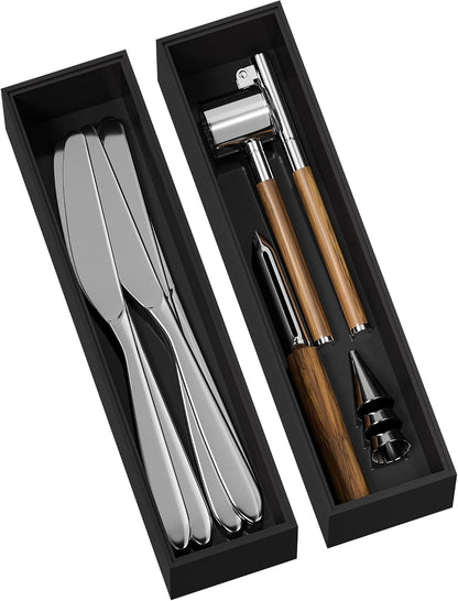 Bamboo Kitchen Drawer Organizer, 2-Pack, 9" x 6" x 2.5", Black
