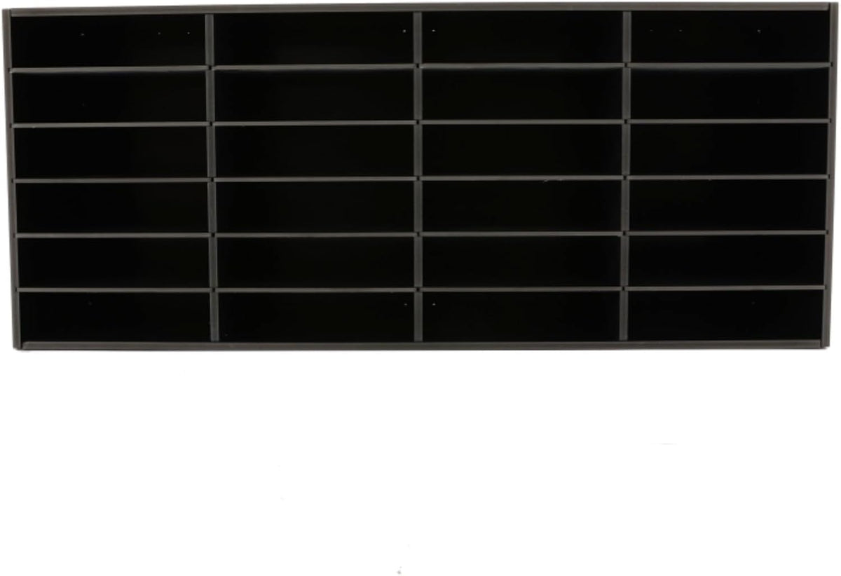 Mailbox for Classroom 24 Slots, Mail Sorter, Paper Organizer Storage, Mail Organizer for Home Library Office Classroom (White, 24 Slots)