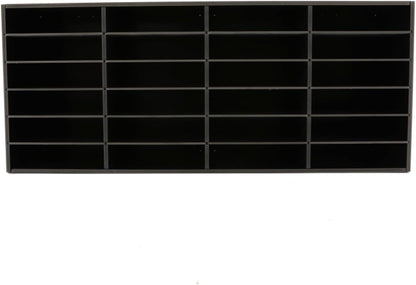 Mailbox for Classroom 24 Slots, Mail Sorter, Paper Organizer Storage, Mail Organizer for Home Library Office Classroom (White, 24 Slots)