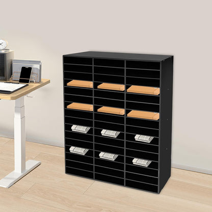 Mailbox for Classroom 24 Slots, Mail Sorter, Paper Organizer Storage, Mail Organizer for Home Library Office Classroom (White, 24 Slots)