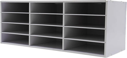 Mailbox for Classroom 24 Slots, Mail Sorter, Paper Organizer Storage, Mail Organizer for Home Library Office Classroom (White, 24 Slots)