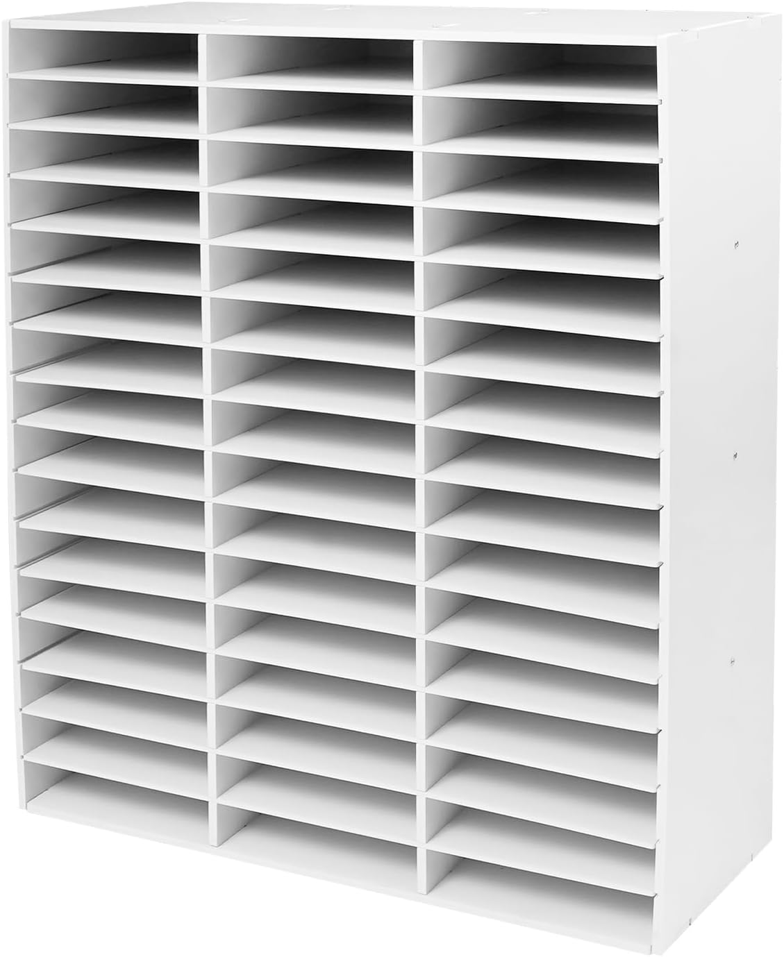 Mailbox for Classroom 24 Slots, Mail Sorter, Paper Organizer Storage, Mail Organizer for Home Library Office Classroom (White, 24 Slots)