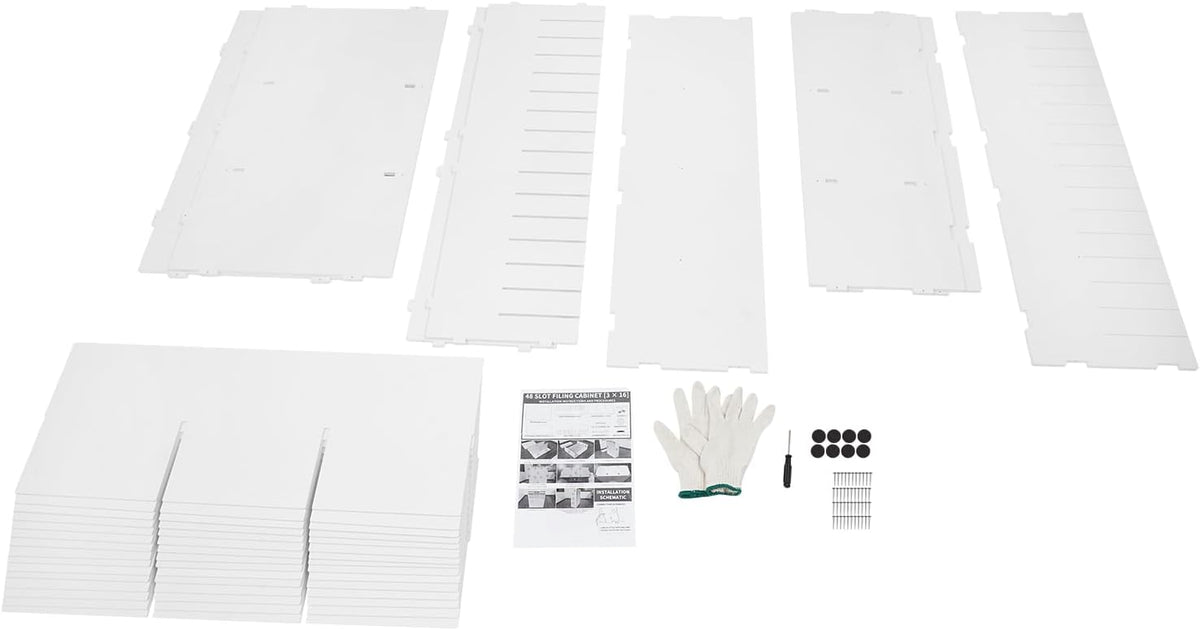 Mailbox for Classroom 24 Slots, Mail Sorter, Paper Organizer Storage, Mail Organizer for Home Library Office Classroom (White, 24 Slots)