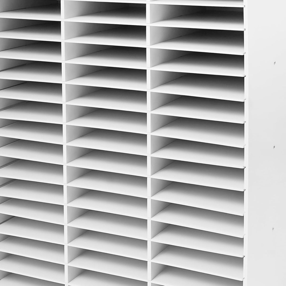 Mailbox for Classroom 24 Slots, Mail Sorter, Paper Organizer Storage, Mail Organizer for Home Library Office Classroom (White, 24 Slots)