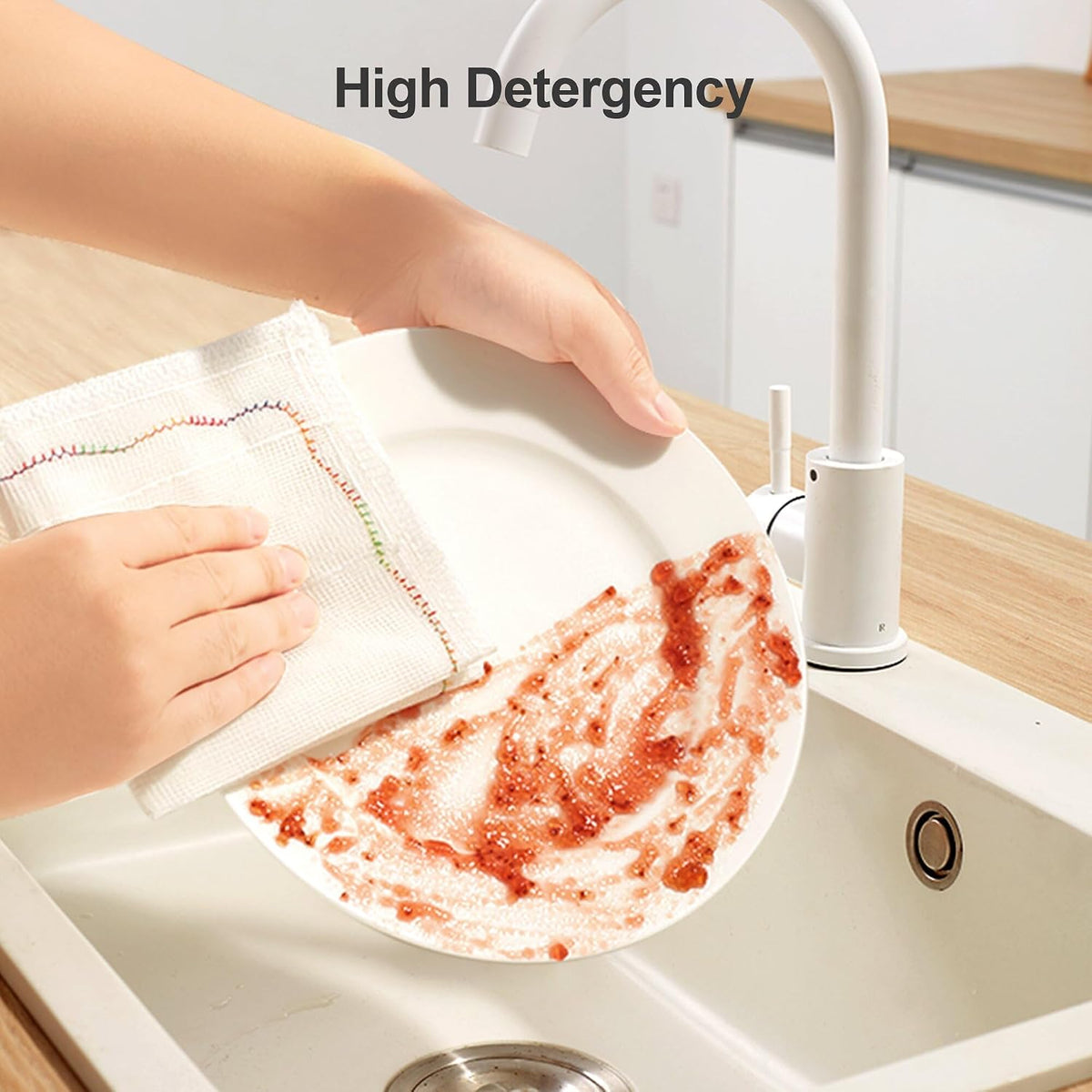 18 Pack Microfiber Cleaning Cloth, Kitchen Towels for Dish Drying Washing, Absorbent Streak Free Lint Free Rags for Cleaning, Reusable and Washable Towels - 10" x 10"