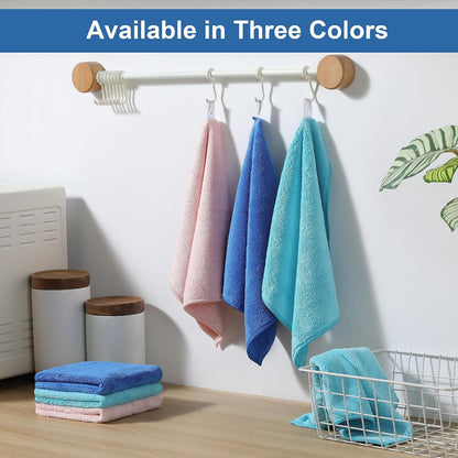 18 Pack Microfiber Cleaning Cloth, Kitchen Towels for Dish Drying Washing, Absorbent Streak Free Lint Free Rags for Cleaning, Reusable and Washable Towels - 10" x 10"