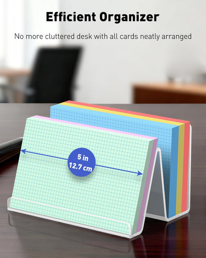 Acrylic Business Card Holder for Desk, 50 Card Capacity