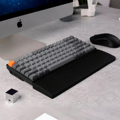 Silicone Wrist Rest for K10 Pro / K10 Max/ K10 HE / Q6 / Q6 Pro / Q6 Max / Q6 HE / V6 / V6 Max, 17.6" Non-Slip Palm Rest, 100% Full-Sized Mechanical Keyboards Support with Typing Pain Relief