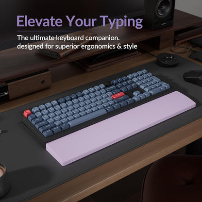 Silicone Wrist Rest for K10 Pro / K10 Max/ K10 HE / Q6 / Q6 Pro / Q6 Max / Q6 HE / V6 / V6 Max, 17.6" Non-Slip Palm Rest, 100% Full-Sized Mechanical Keyboards Support with Typing Pain Relief