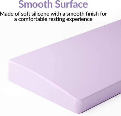 Silicone Wrist Rest for K10 Pro / K10 Max/ K10 HE / Q6 / Q6 Pro / Q6 Max / Q6 HE / V6 / V6 Max, 17.6" Non-Slip Palm Rest, 100% Full-Sized Mechanical Keyboards Support with Typing Pain Relief