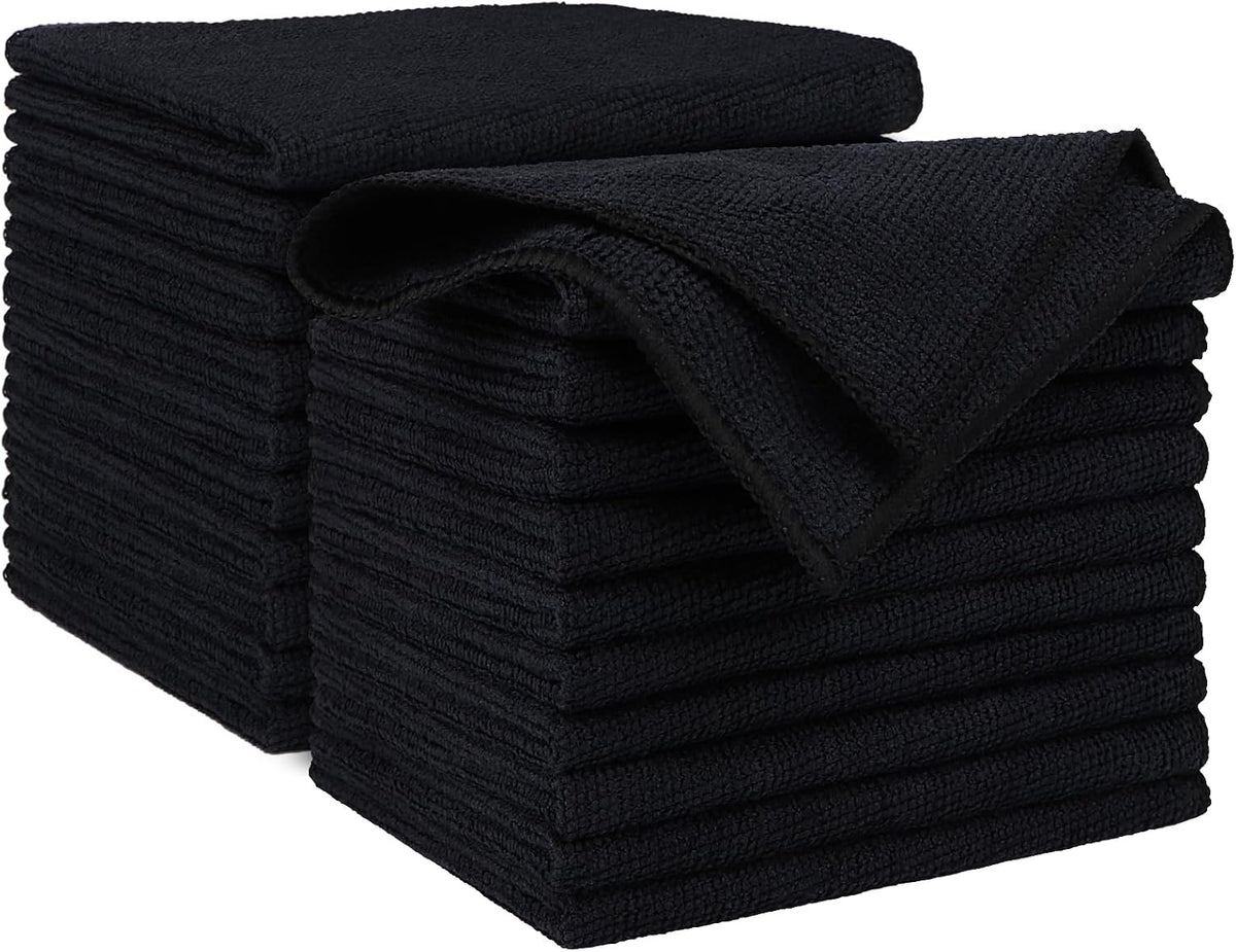 AIDEA Microfiber Cleaning Cloth-50PK, Microfiber Towels for Cars, 12"×12"