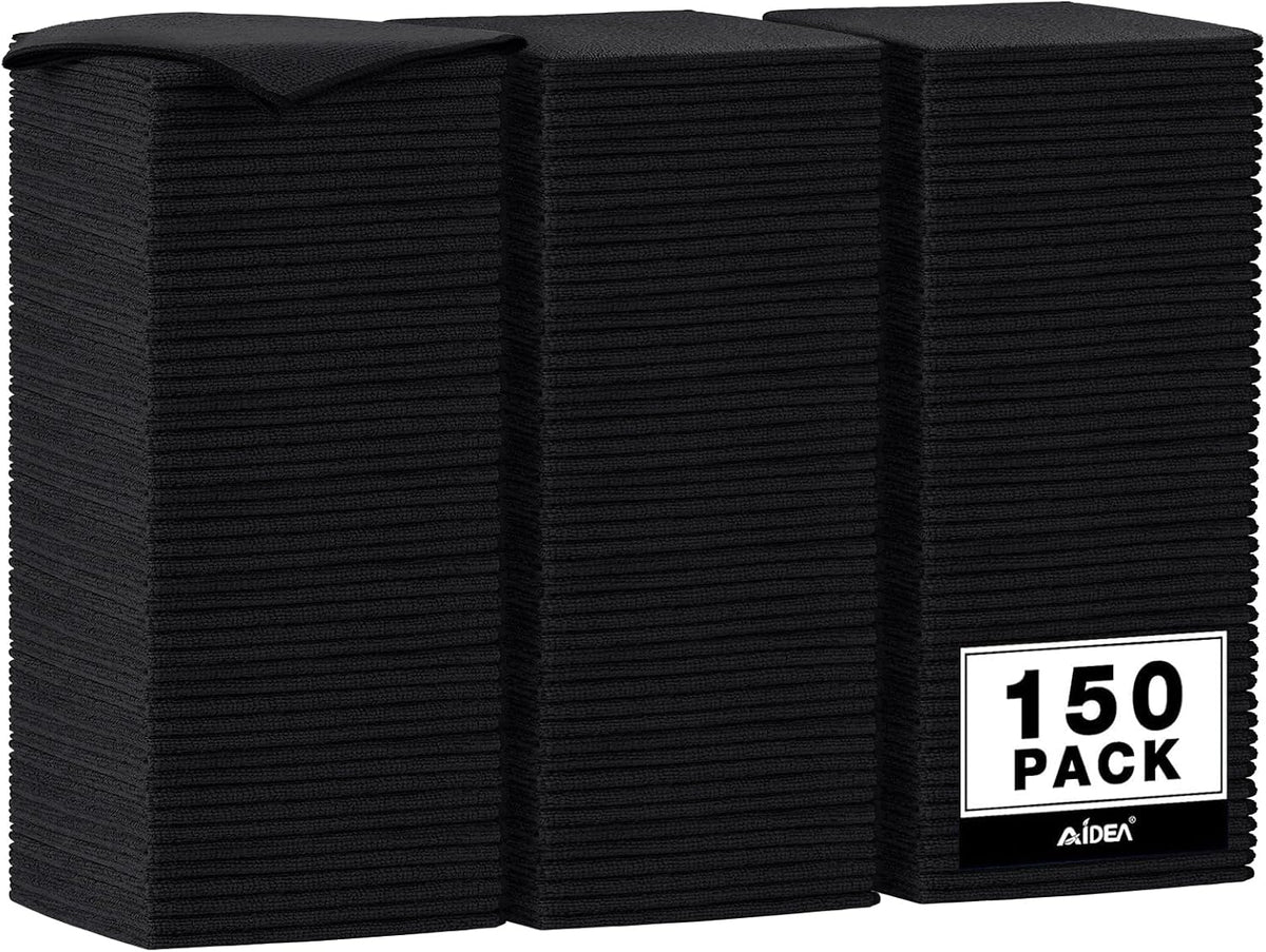 AIDEA Microfiber Cleaning Cloth-50PK, Microfiber Towels for Cars, 12"×12"