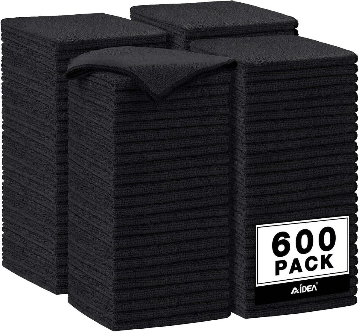 AIDEA Microfiber Cleaning Cloth-50PK, Microfiber Towels for Cars, 12"×12"