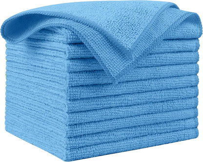 AIDEA Microfiber Cleaning Cloth-50PK, Microfiber Towels for Cars, 12"×12"