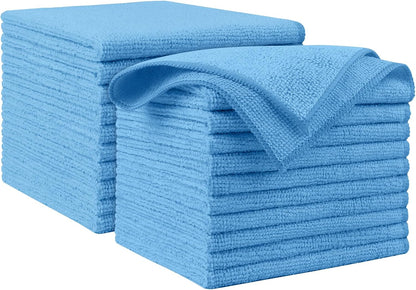 AIDEA Microfiber Cleaning Cloth-50PK, Microfiber Towels for Cars, 12"×12"
