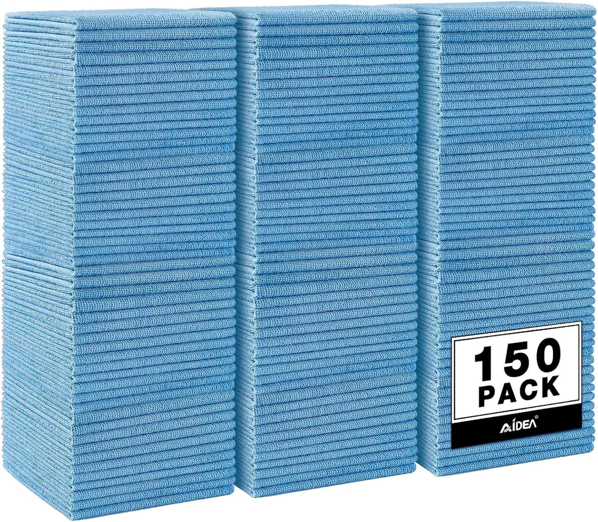 AIDEA Microfiber Cleaning Cloth-50PK, Microfiber Towels for Cars, 12"×12"