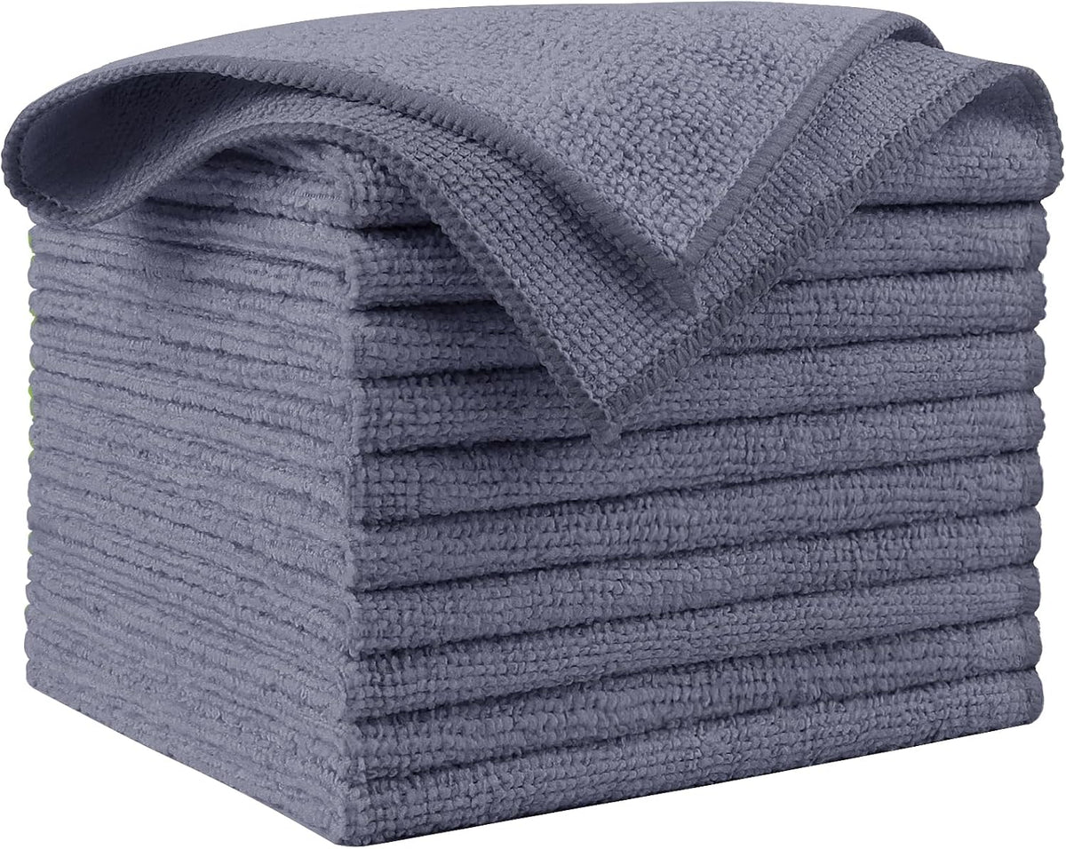 AIDEA Microfiber Cleaning Cloth-50PK, Microfiber Towels for Cars, 12"×12"
