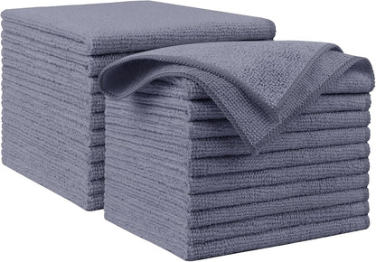 AIDEA Microfiber Cleaning Cloth-50PK, Microfiber Towels for Cars, 12"×12"