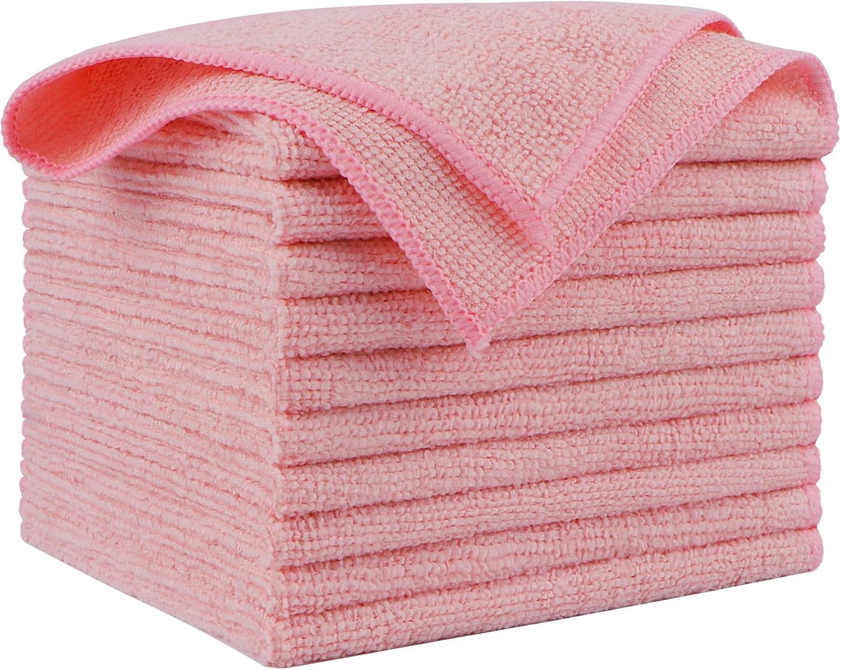 AIDEA Microfiber Cleaning Cloth-50PK, Microfiber Towels for Cars, 12"×12"