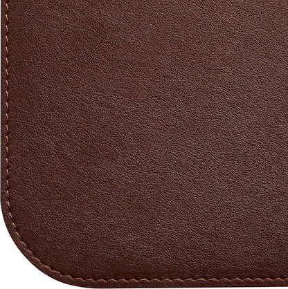 Desk Mat, Office Writing Desk Pad, Large 36" x 17" Dark Brown, for Top of Desks, Gift Ready Elegant Computer Desk Cover Protector PU Leather