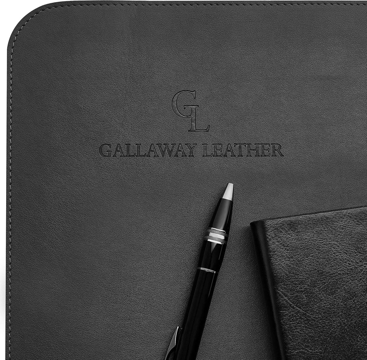 Desk Mat, Office Writing Desk Pad, Large 36" x 17" Dark Brown, for Top of Desks, Gift Ready Elegant Computer Desk Cover Protector PU Leather