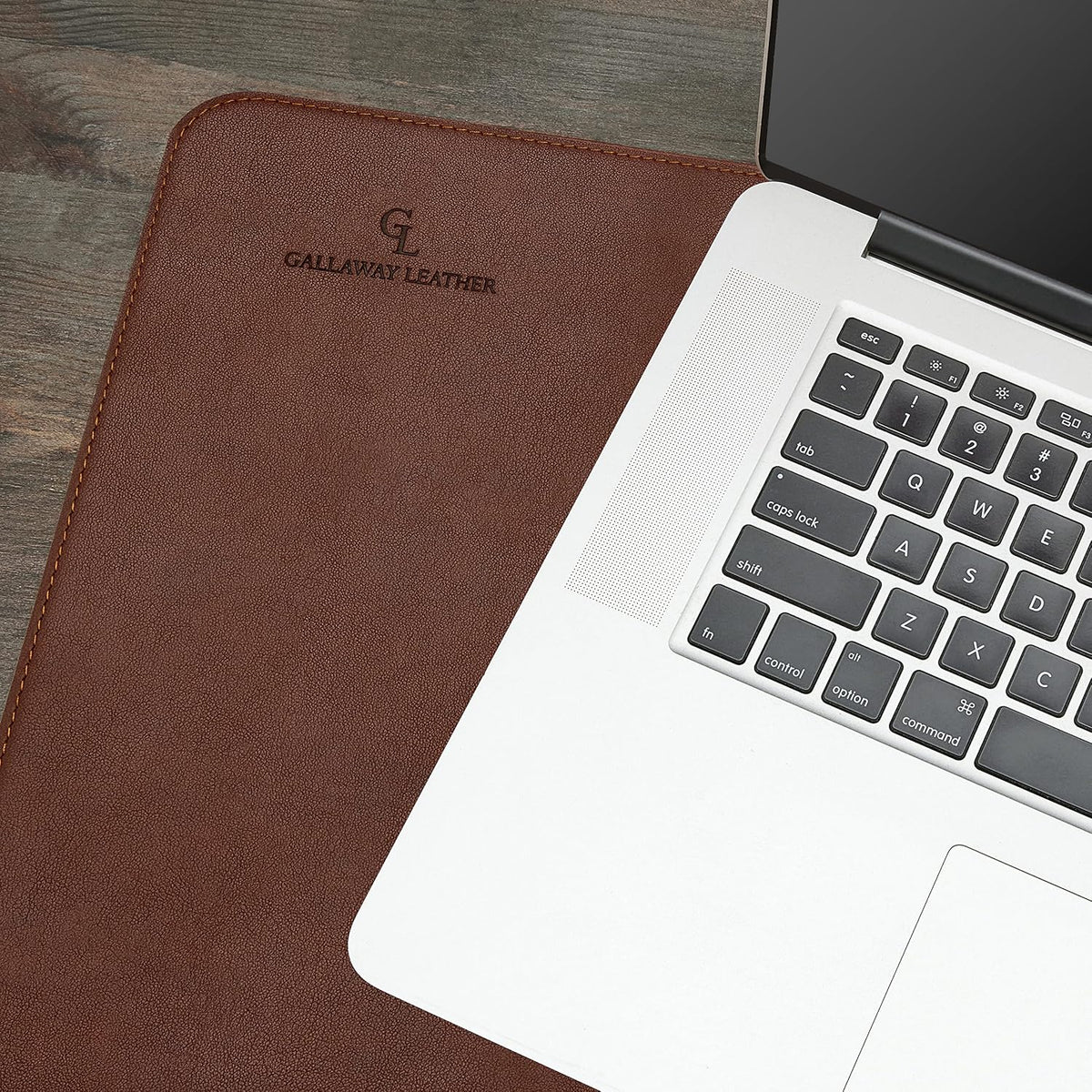 Desk Mat, Office Writing Desk Pad, Large 36" x 17" Dark Brown, for Top of Desks, Gift Ready Elegant Computer Desk Cover Protector PU Leather