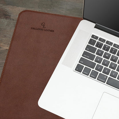 Desk Mat, Office Writing Desk Pad, Large 36" x 17" Dark Brown, for Top of Desks, Gift Ready Elegant Computer Desk Cover Protector PU Leather