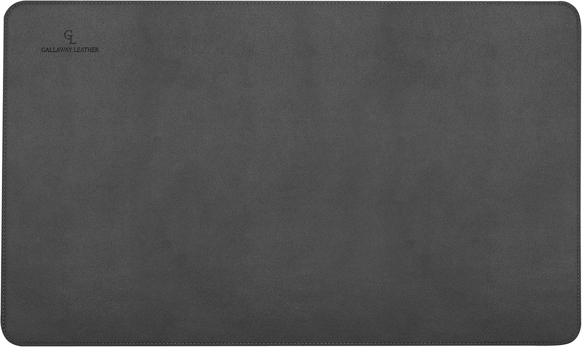 Desk Mat, Office Writing Desk Pad, Large 36" x 17" Dark Brown, for Top of Desks, Gift Ready Elegant Computer Desk Cover Protector PU Leather