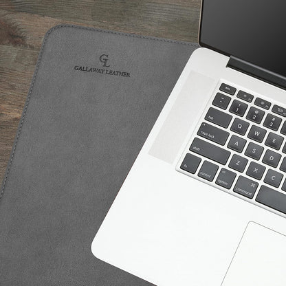 Desk Mat, Office Writing Desk Pad, Large 36" x 17" Dark Brown, for Top of Desks, Gift Ready Elegant Computer Desk Cover Protector PU Leather