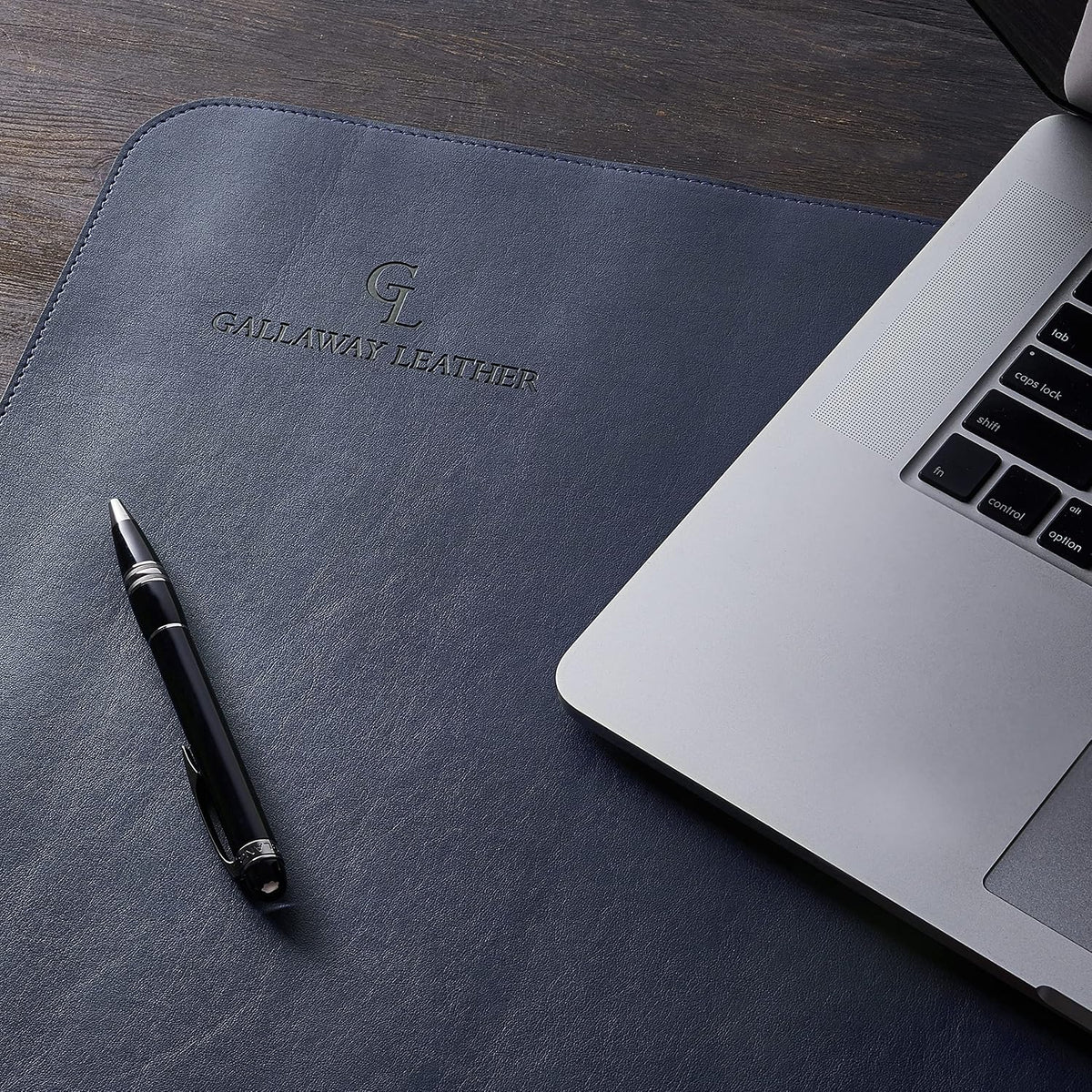 Desk Mat, Office Writing Desk Pad, Large 36" x 17" Dark Brown, for Top of Desks, Gift Ready Elegant Computer Desk Cover Protector PU Leather