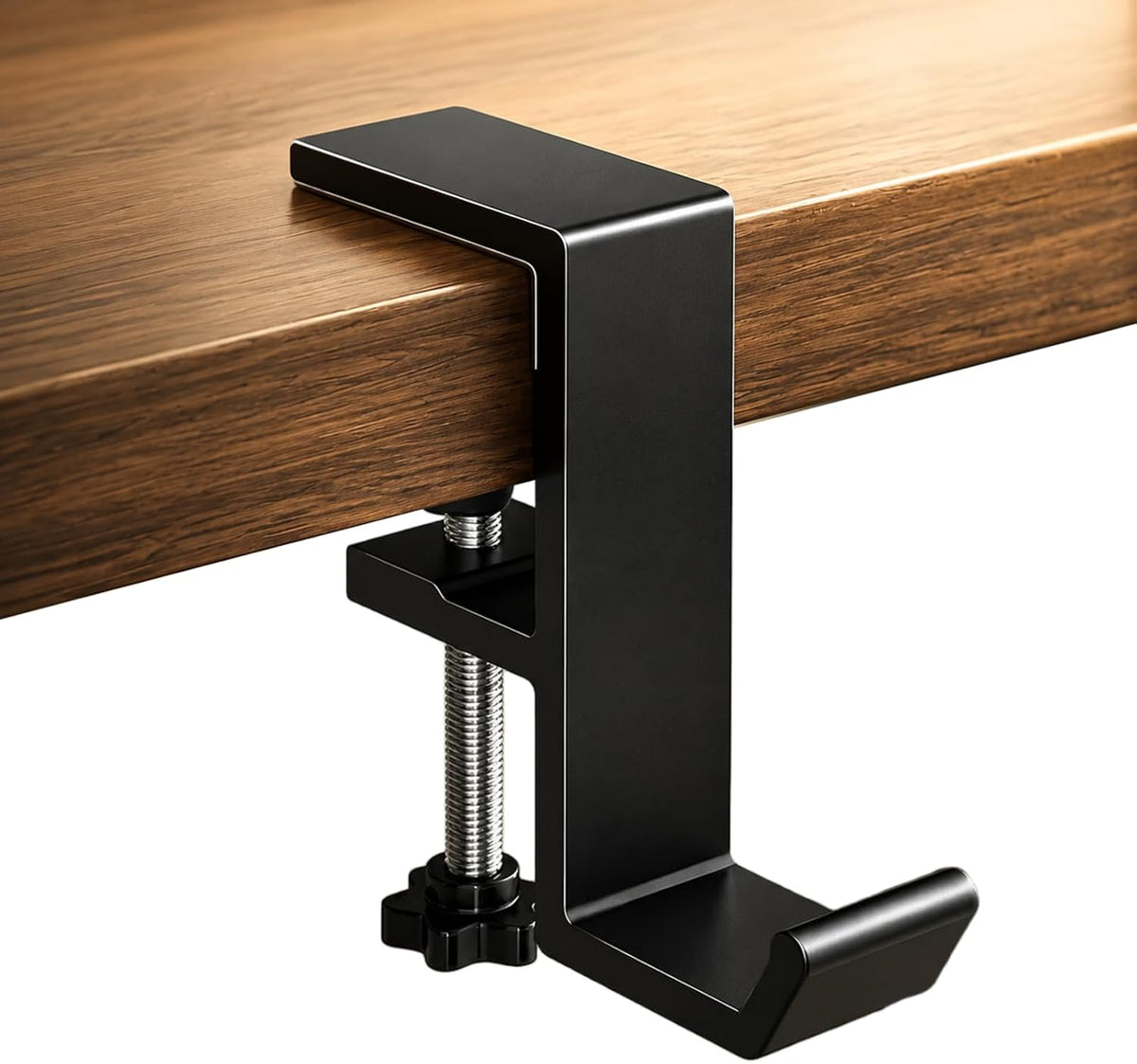Headphone Stand - Aluminum Alloy Headphone Holder, Under Headset Stand for Desk Fit for PC Gaming Headset Hanger Hook Suitable for Office, Computer, Student Class Desk, Handmade Creator Table