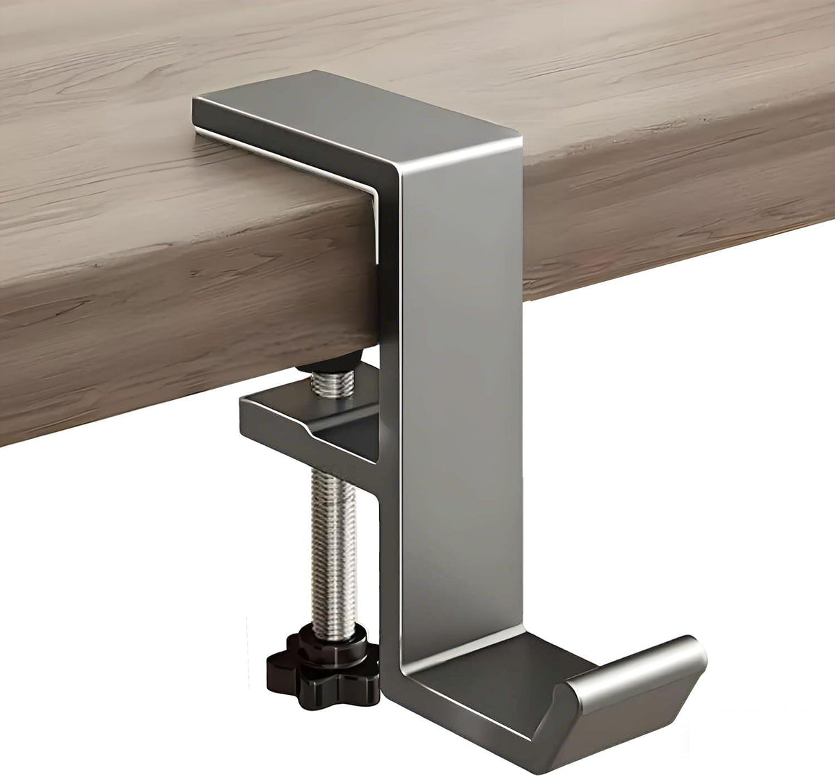 Headphone Stand - Aluminum Alloy Headphone Holder, Under Headset Stand for Desk Fit for PC Gaming Headset Hanger Hook Suitable for Office, Computer, Student Class Desk, Handmade Creator Table