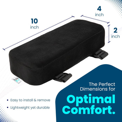 Arm Rest Cushion - Set of 2 Office Chair Arm Pads for Elbow Pain Relief - Computer Office Chair Arm Covers for Comfortable Desk Setup
