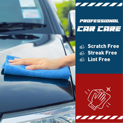 Microfiber Cleaning Cloths Bulk-15 Pack, Gray Microfiber Towels for Cars